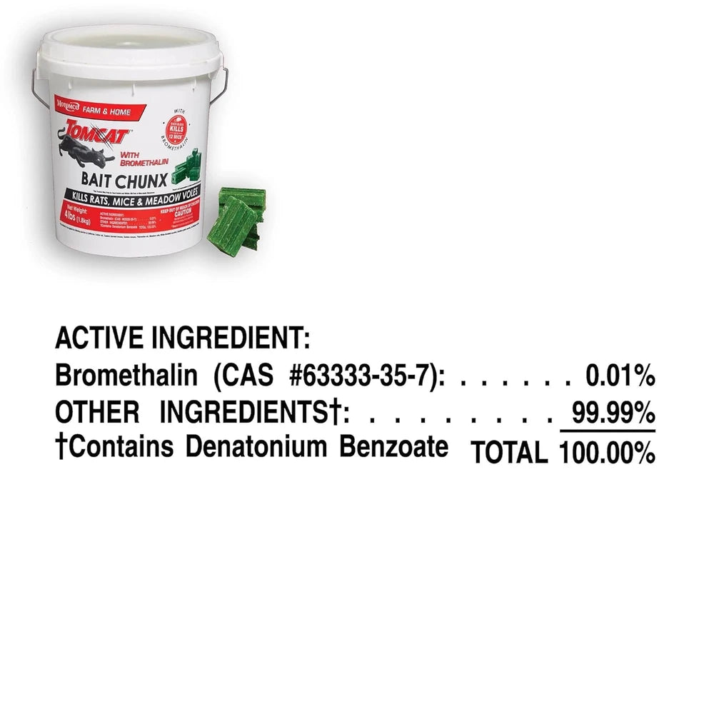 Tomcat with Bromethalin Bait Chunx Pail, 4.25 lbs.