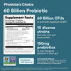 Physician's CHOICE Probiotics 60 Billion CFU - 10 Strains + Organic Prebiotics - Immune, Digestive & Gut Health - 30 Count