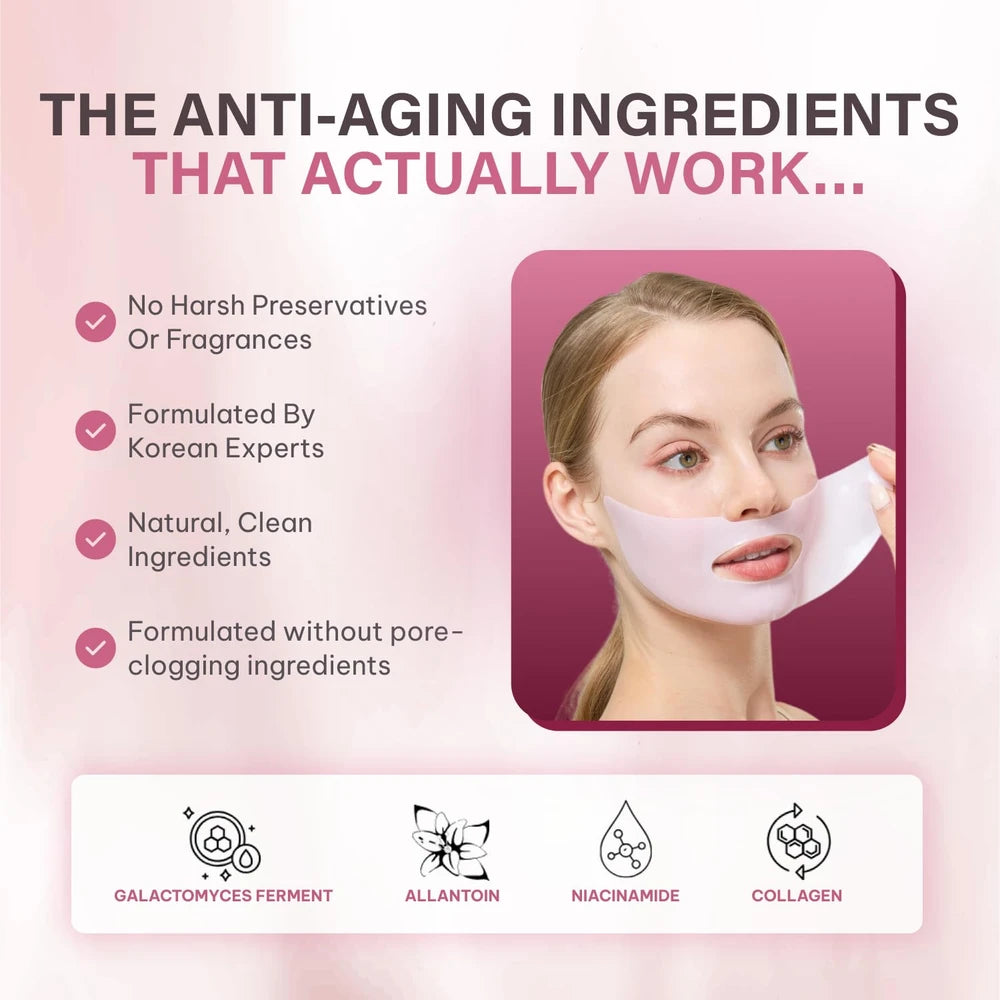 Quasi Bio-Collagen Face Mask Overnight – Hydrating Korean Sheet Mask – Niacinamide &amp; Low Molecular Collagen
