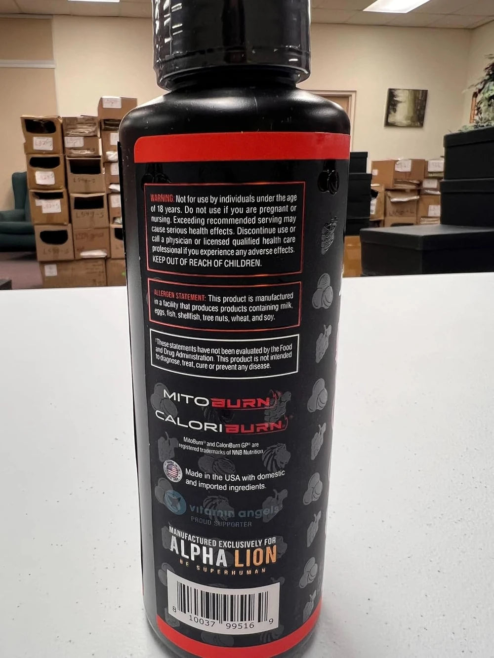 ALPHA LION Burn2O L-Carnitine Liquid 2000mg – Stim Free Super Thermogenic Fat Burner with MitoBurn® &amp; CaloriBurn GP® - Grapezilla