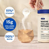 Marine Collagen Peptides - Hydrolyzed Ultra-fine Collagen Powder for Women &amp; Men, Hyaluronic Acid, Biotin, Vitamin C, for Skin, Hair, Nails, Joints, Non-GMO, Unflavored, Easily Dissolved, 16oz