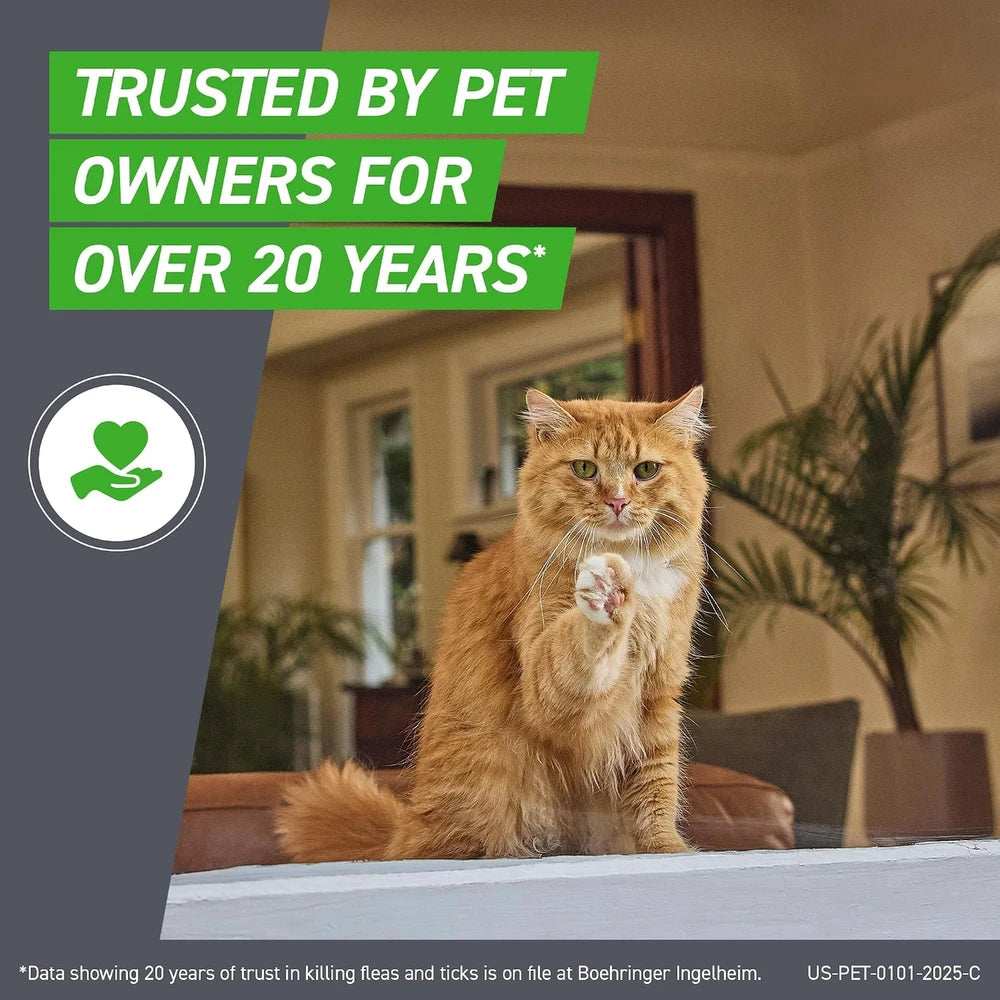 FRONTLINE Plus Flea &amp; Tick Spot Treatment for Cat &amp; Kitten (Green)
