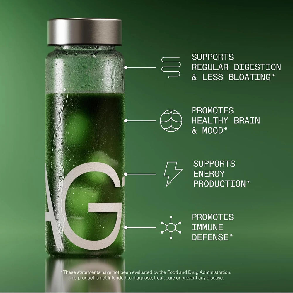 AG1 Athletic Greens Superfood and Probiotic, 75 Vitamins, Travel Pack 14ct
