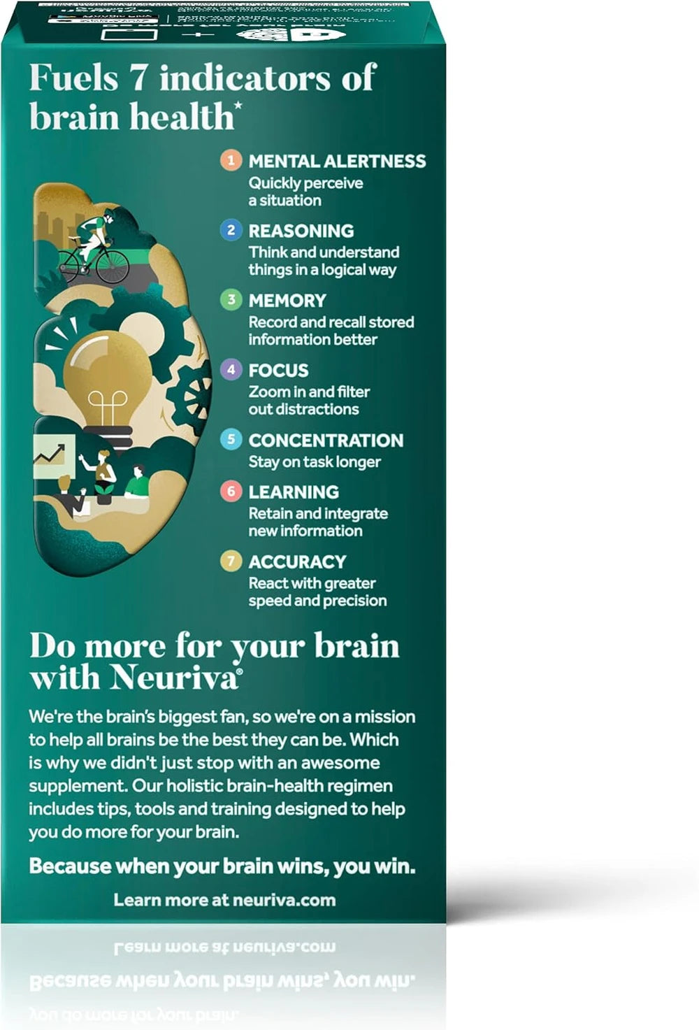 NEURIVA Ultra Brain Supplements for Memory and Focus, Phosphatidylserine, Cognivive, Neurofactor, Folic Acid, Vitamin B12 &amp; Vitamin B6, 60 Count Capsules