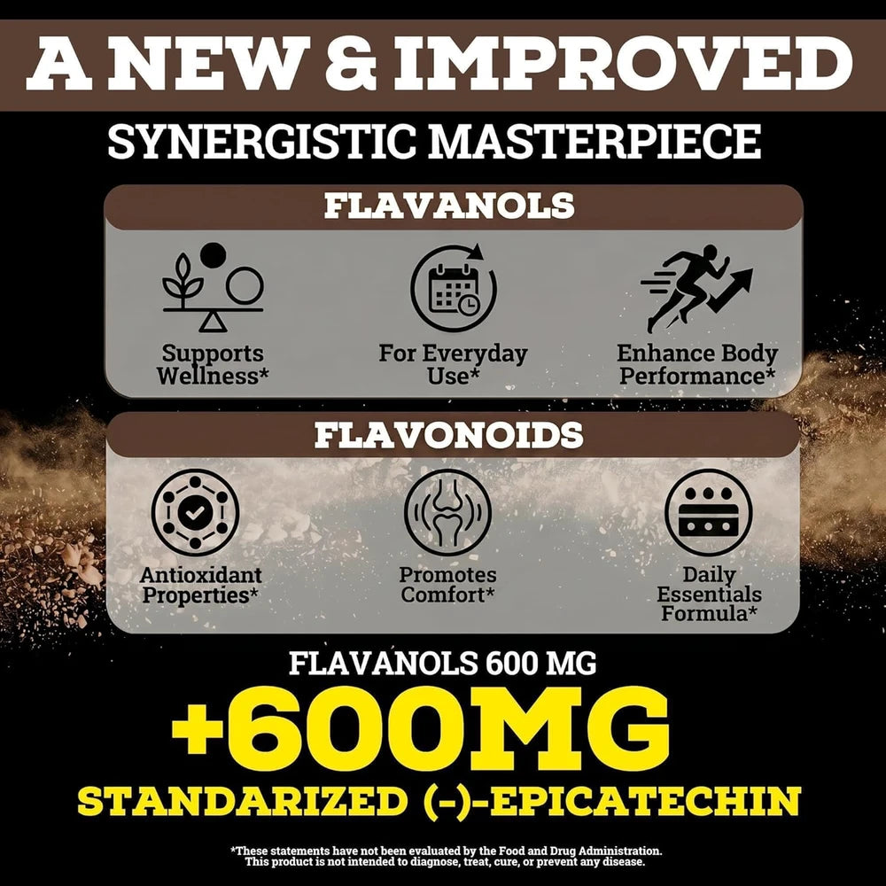 Black Forest High Flavanol Cocoa Powder - 1200mg Flavanols &amp; Flavonoids with 600mg Epicatechin