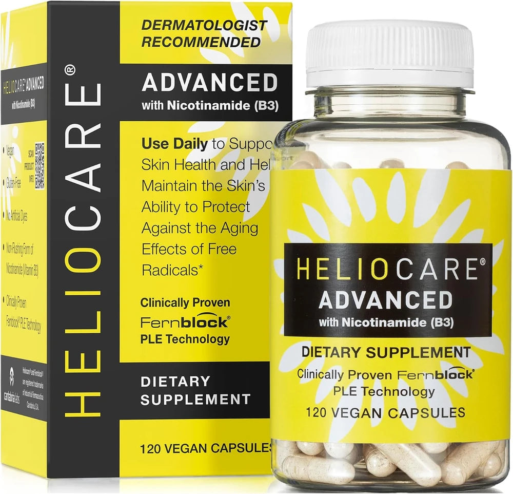 Heliocare Advanced with Nicotinamide Antioxidant Supplement, 120 Capsules