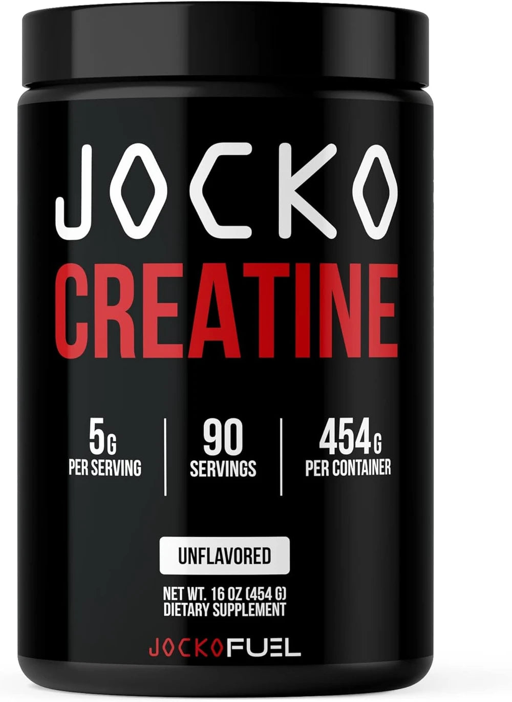 Jocko Fuel Creatine Monohydrate Powder, Unflavored, 454g | 90 Serving