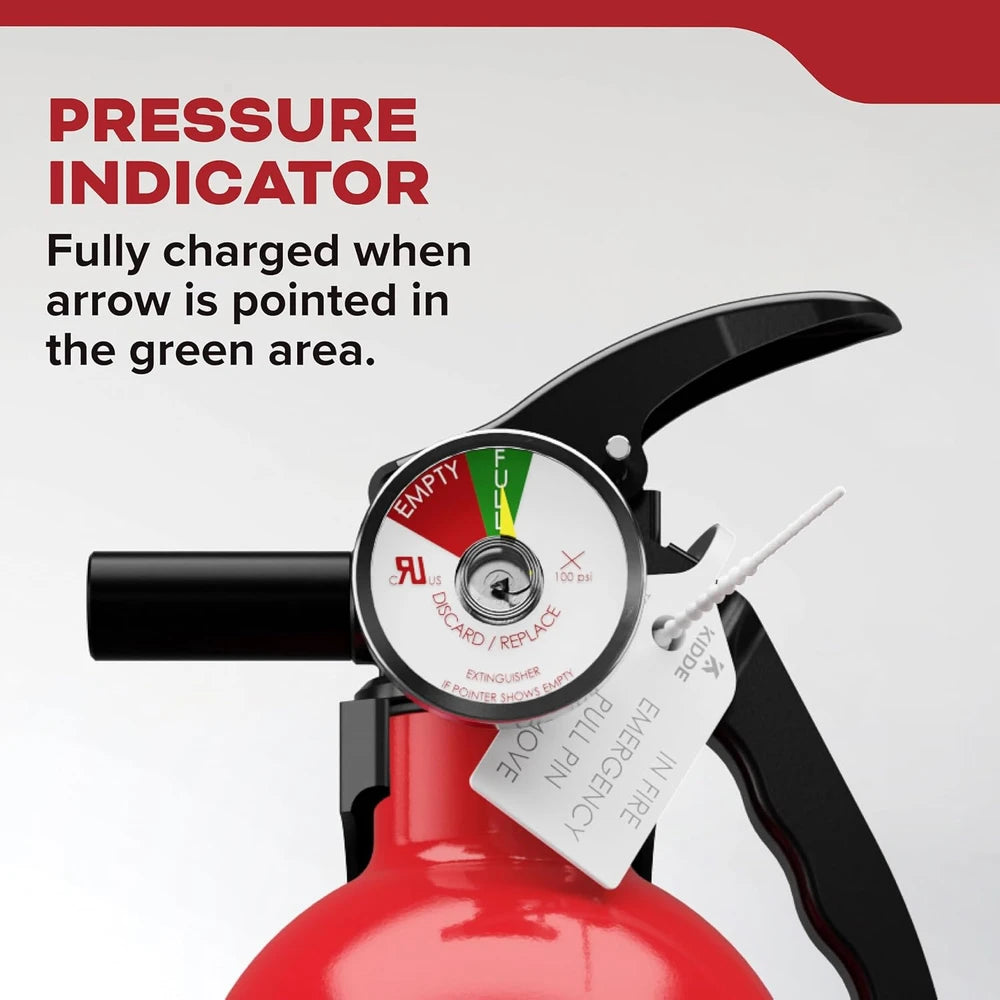 Kidde Basic 110 Fire Extinguisher for Home, 1-A:10-B:C, FA110G, 2 Pack