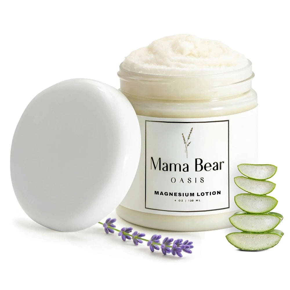 Mama Bear Oasis Magnesium Cream - Magnesium Lotion for Feet (Pack of 1)