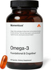 Momentous Omega-3 Fish Oil, EPA &amp; DHA Supplement, No Aftertaste, 1,600mg