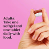One A Day Prenatal Advanced- Prenatal Vitamins with Folic Acid, Choline, DHA &amp; Iron, Pregnancy Vitamins for Women to Support Baby’s Development, 60+60 Ct (120 Total Set) (Packaging May Vary)