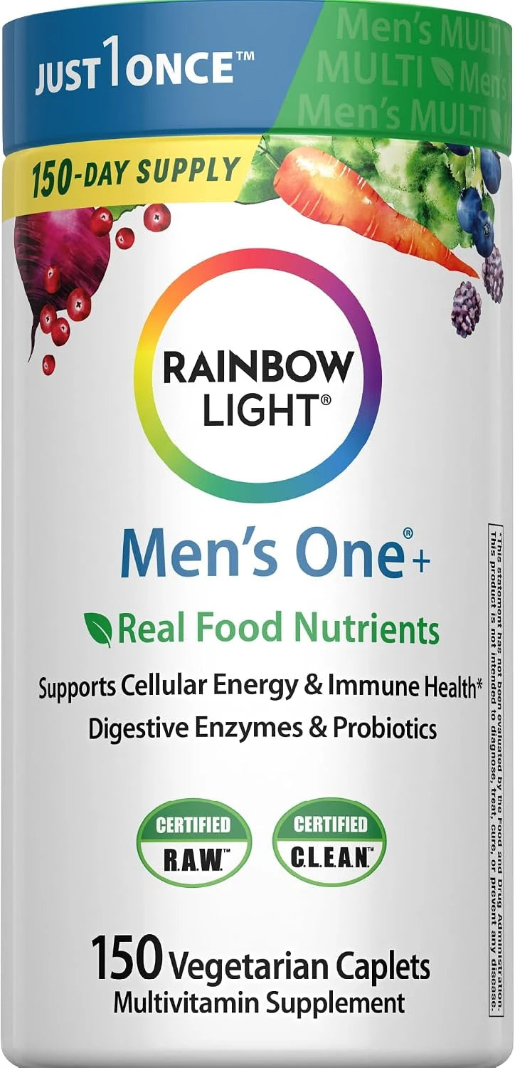 Rainbow Light Mens Multivitamin One + | 150 Caplets