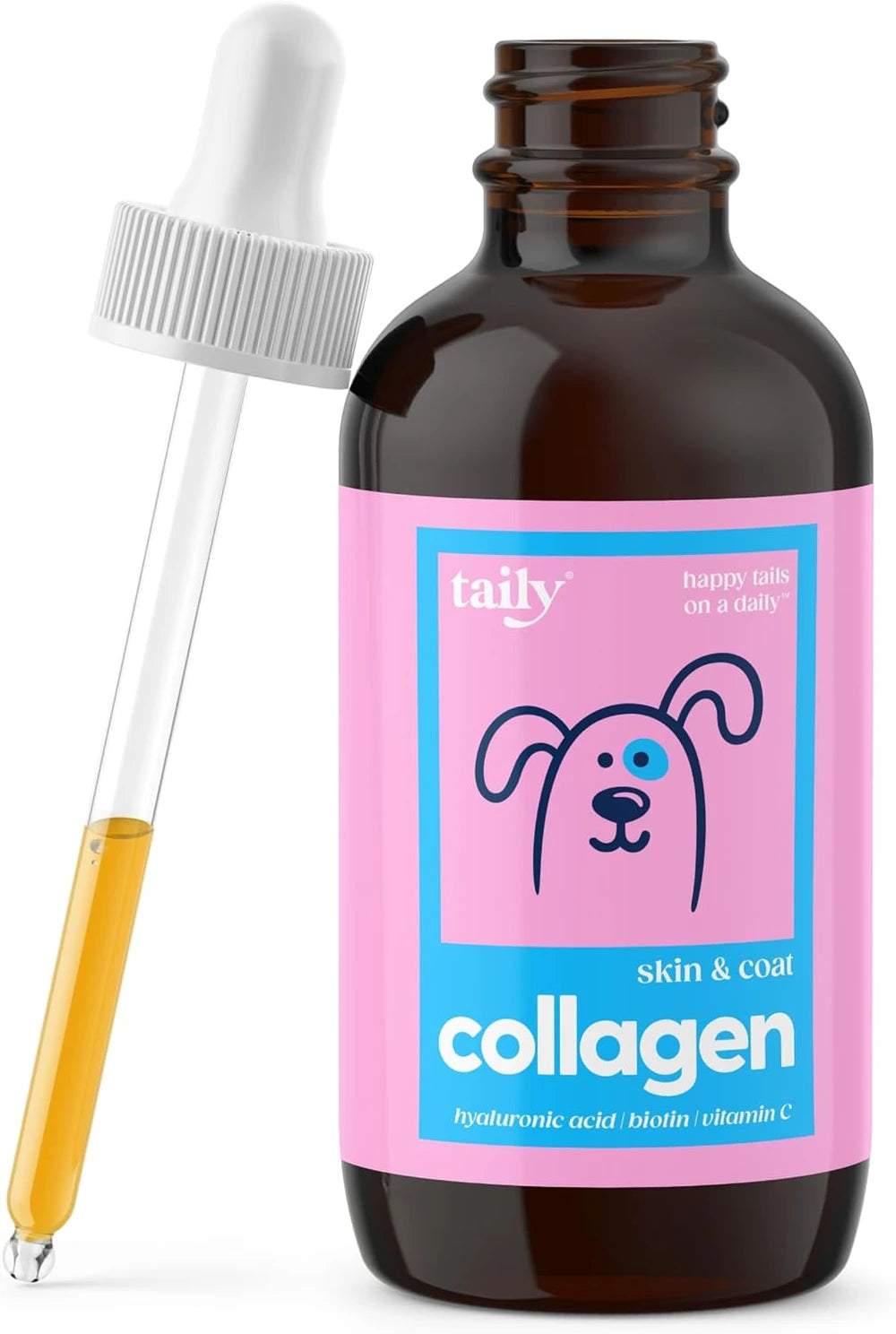 Taily Liquid Collagen for Dogs &amp; Cats, Itch, Coat &amp; Paw Licking Support