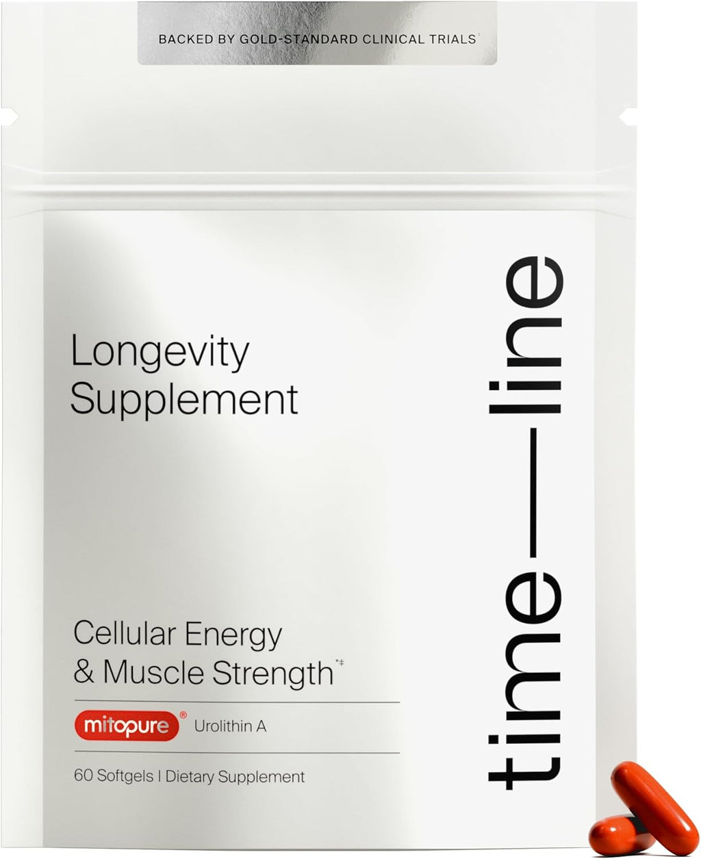 Mitopure Urolithin a Supplement Softgels - Clinically Proven Support for Healthy Aging and Cellular Renewal - Mitoceutical for Muscle Support and Longevity